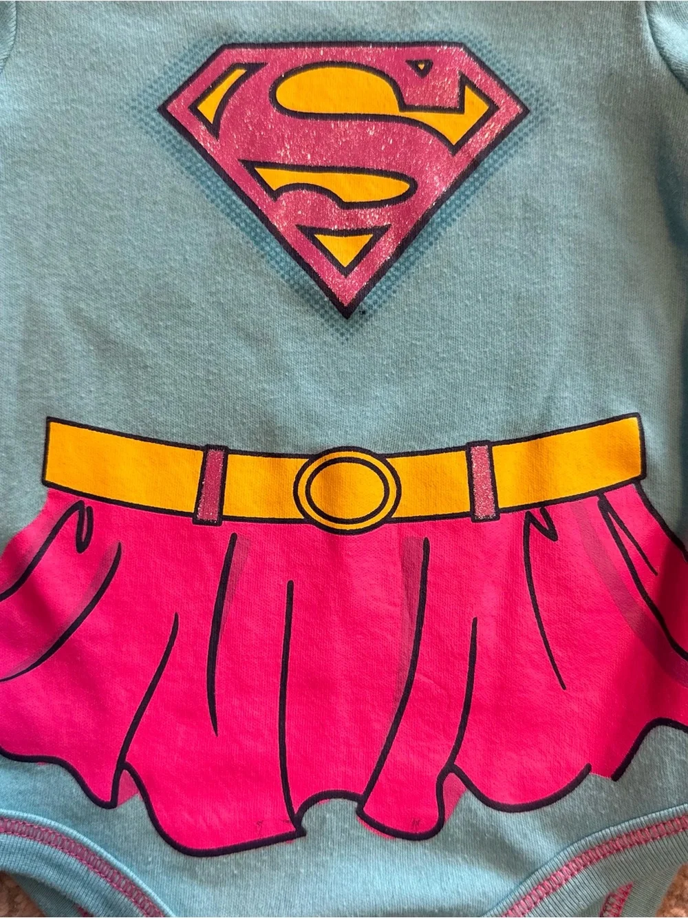 DC Comics Baby Girl Bodysuit Set 3-6M Superman Batman Superhero 2 Pack